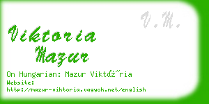 viktoria mazur business card